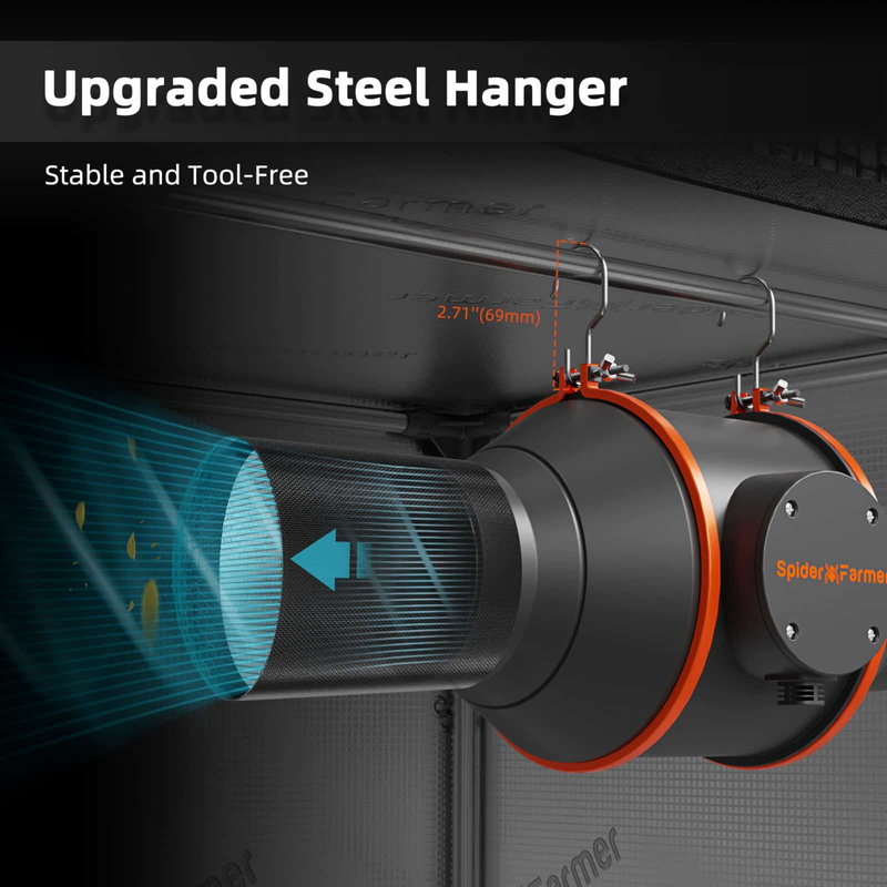 Load image into Gallery viewer, Spider Farmer - 4 Inch Inline Fan Ventilation Kit with Carbon Filter & GGS Controller