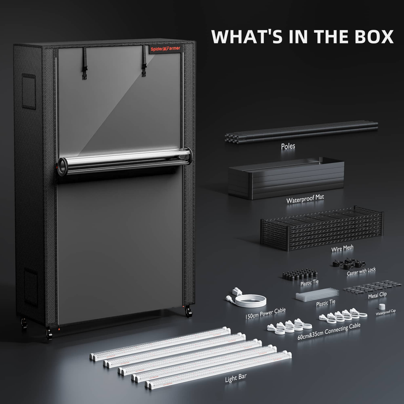 Load image into Gallery viewer, Spider Farmer - 6-Tier Plant Stand with 220W Grow Lights & Grow Tent