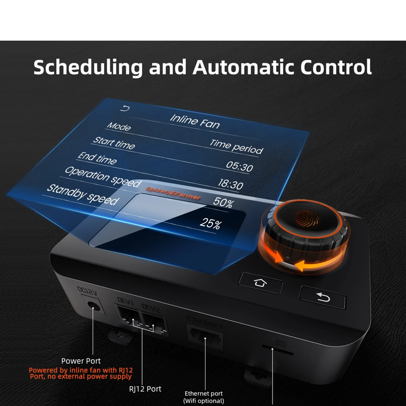 Load image into Gallery viewer, Spider Farmer - 4 Inch Inline Fan 205 CFM Quiet Grow Tent Ventilation Fan