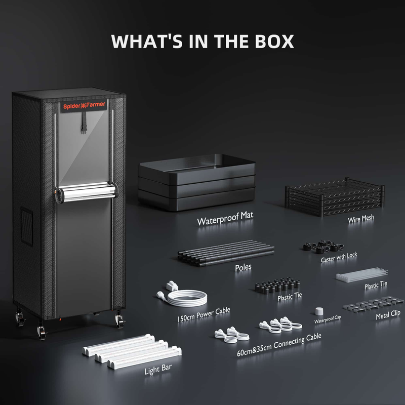 Load image into Gallery viewer, Spider Farmer - 4-Tier Plant Stand with Grow Lights & Indoor Grow Tent – 54W