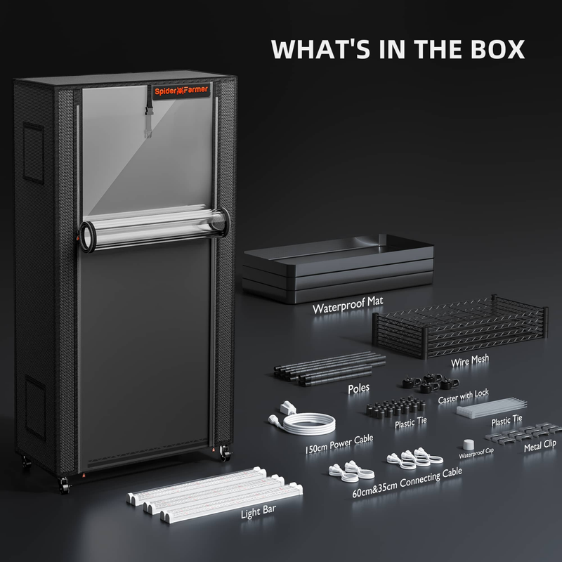 Load image into Gallery viewer, Spider Farmer - 4-Tier Plant Stand with Grow Lights & Grow Tent -108W