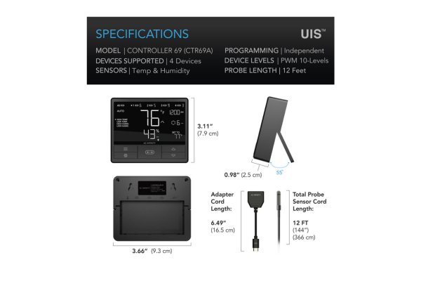 AC Infinity - Controller with Independent Programs for 4 Devices 69