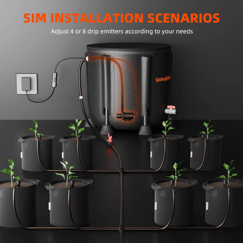Load image into Gallery viewer, Spider Farmer - Automatic Drip Irrigation System with Pump & 8 Drip Emitters