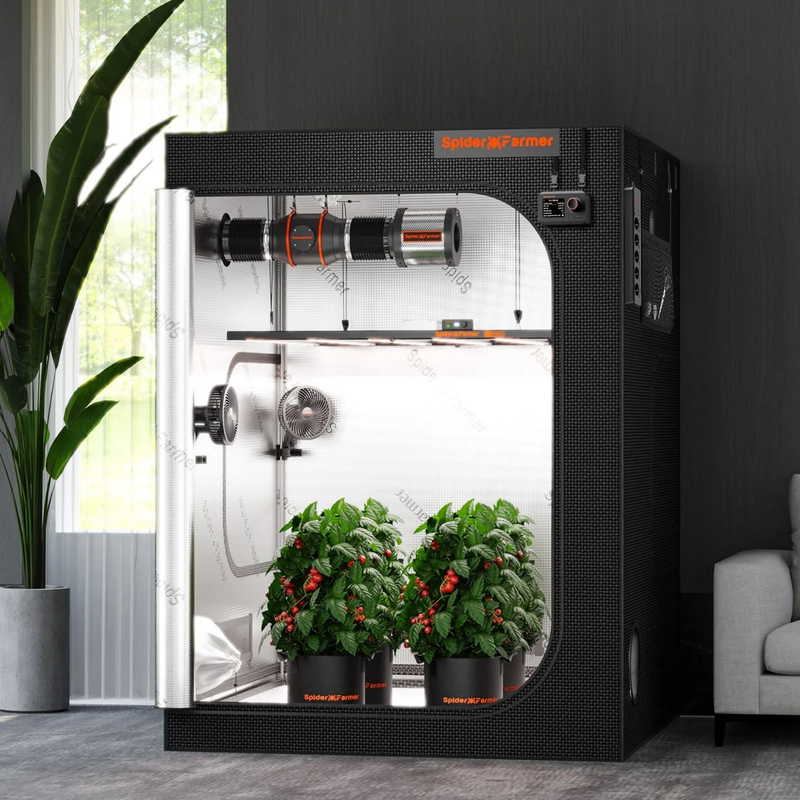 Load image into Gallery viewer, Spider Farmer - 5x5 Grow Tent – 1680D Indoor Grow Tent with Observation Window