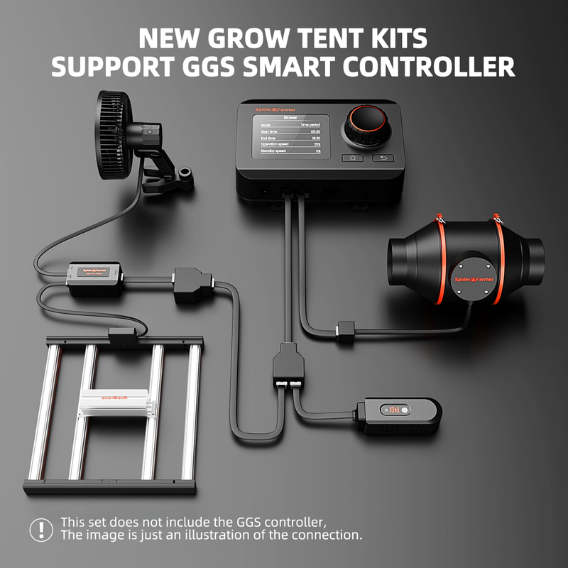 Load image into Gallery viewer, Spider Farmer - 3x3 Complete Grow Tent Kit – G3000 LED & Ventilation System