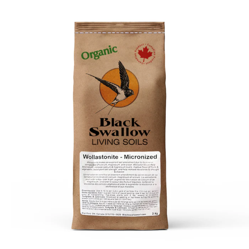 Load image into Gallery viewer, Black Swallow Wollastonite Rock Dust – Organic Silica for Stronger Plants & Soil Health