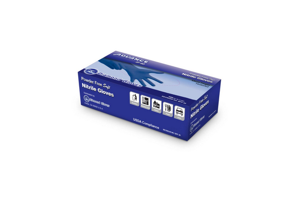 Load image into Gallery viewer, Diamond IF40 Powder-Free Blue Nitrile Gloves - Large - Industrial Grade