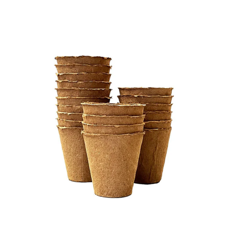 Load image into Gallery viewer, Fertilpot - Round Biodegradable Pots (6x6cm & 11x11cm) - Eco-Friendly Plant Containers