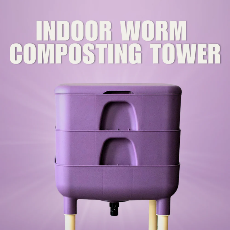 Load image into Gallery viewer, Pure Life Soil - Worm Composting Tower - Indoor & Outdoor Vermicompost Bin