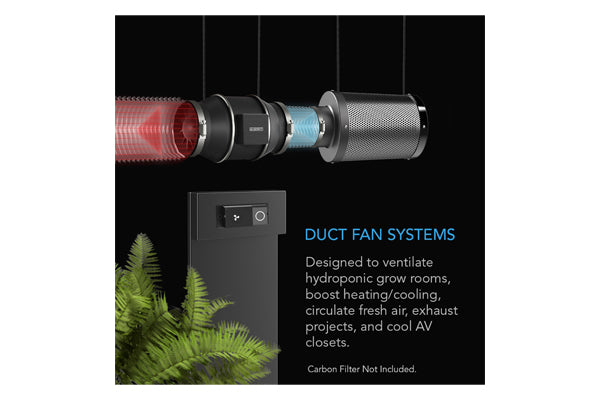 AC Infinity - Cloudline S6 Quiet Inline Duct System Fan & Speed Controller 6"
