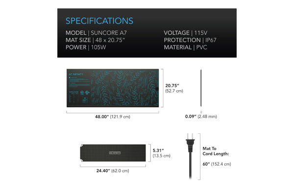 Load image into Gallery viewer, AC Infinity - SUNCORE - Seedling Heat Mat – Optimal Germination – 48x20.75"