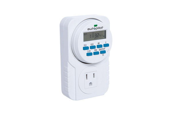 Autopilot 7-Day Grounded Digital Programmable Timer