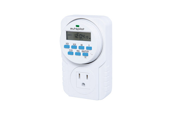 Autopilot 7-Day Grounded Digital Programmable Timer