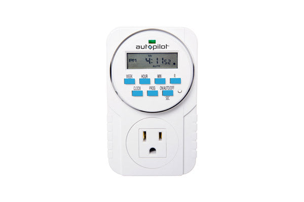 Autopilot 7-Day Grounded Digital Programmable Timer