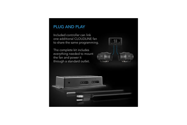 Load image into Gallery viewer, AC Infinity - Cloudline T6 Inline Duct Fan β Temp & Humidity Control β 6"