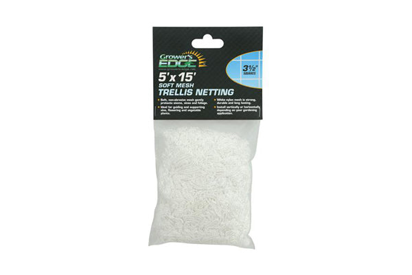 Grower's Edge - Soft Mesh Trellis Netting (5x15ft - 3.5" squares)
