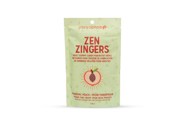 Zen Zingers - Pandemic Peach Cannabis Gummy Mix Refill