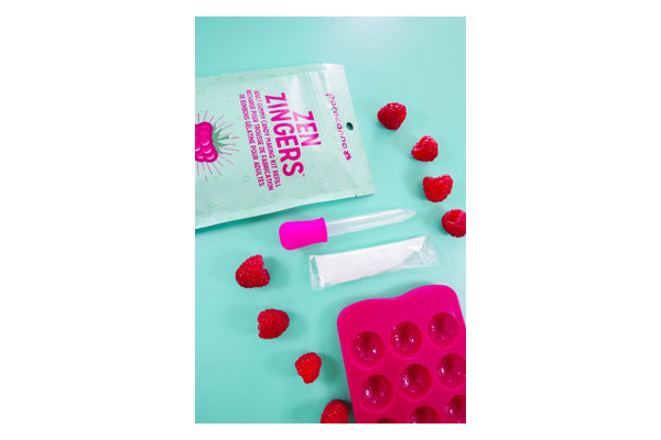 Load image into Gallery viewer, Zen Zingers - Righteous Raspberry Cannabis Gummy Mix Refill - Make 30 Gummies