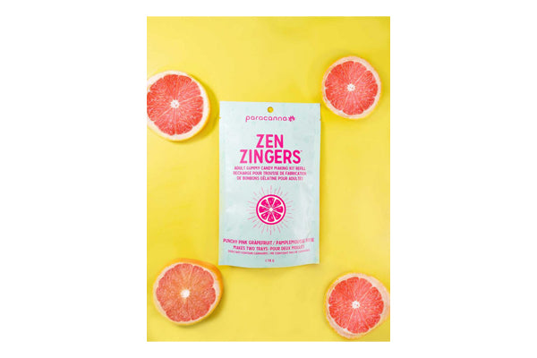 Load image into Gallery viewer, Zen Zingers - Punchy Pink Grapefruit Cannabis Gummy Mix Refill - Make 30 Gummies