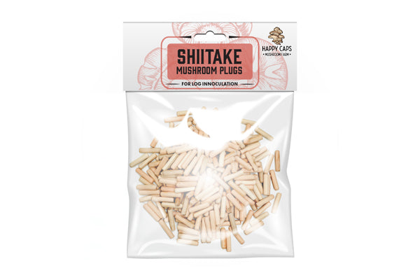 Happy Caps - Shiitake Mushroom Plugs (100 count)