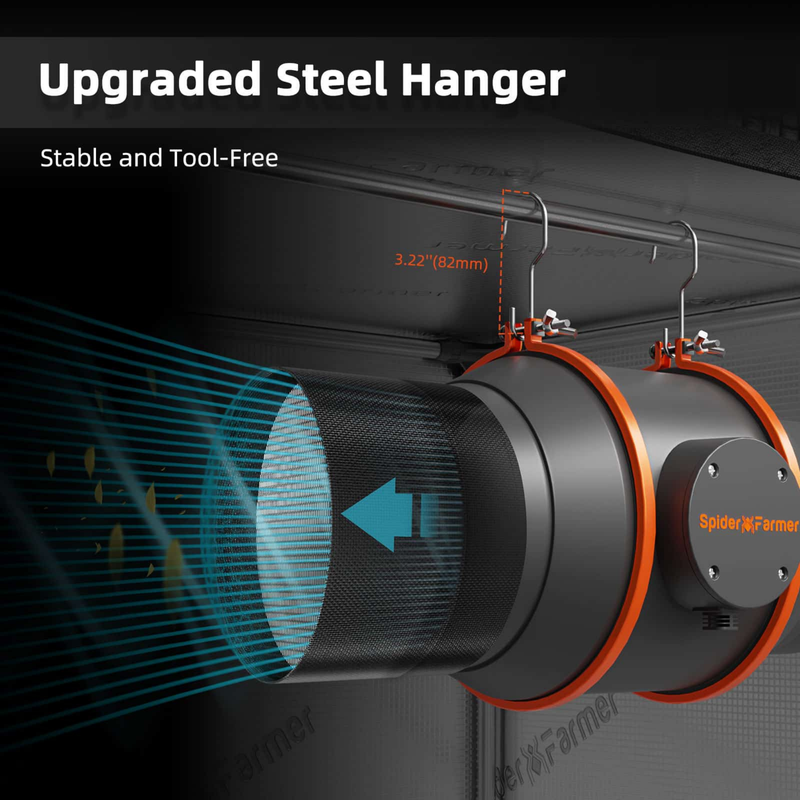 Load image into Gallery viewer, Spider Farmer - 6 Inch Inline Fan 402 CFM with GGS Controller for Grow Tents

