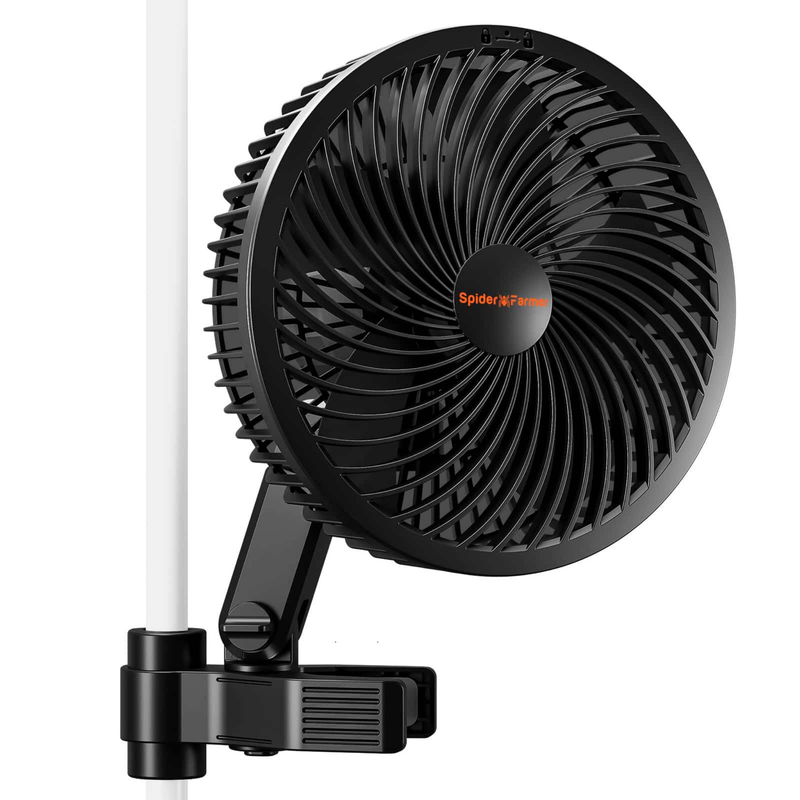 Load image into Gallery viewer, Spider Farmer - 6" Grow Tent Clip Fan EC Motor Oscillating Fan with App Control
