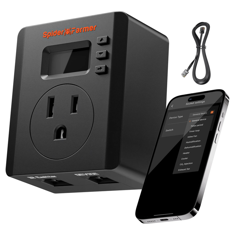 Load image into Gallery viewer, Spider Farmer - S-Station Smart Plug Timer – WiFi &amp; Bluetooth Grow Automation Outlet
