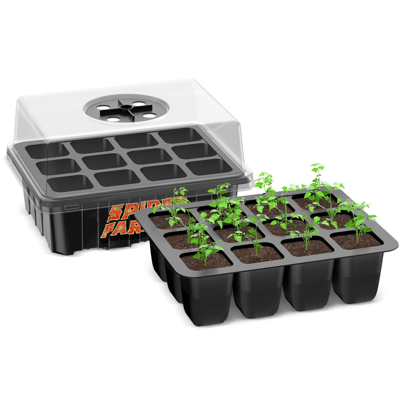 Load image into Gallery viewer, Spider Farmer - Seed Starter Tray Kit 4-Pack with Dome for Seed Germination
