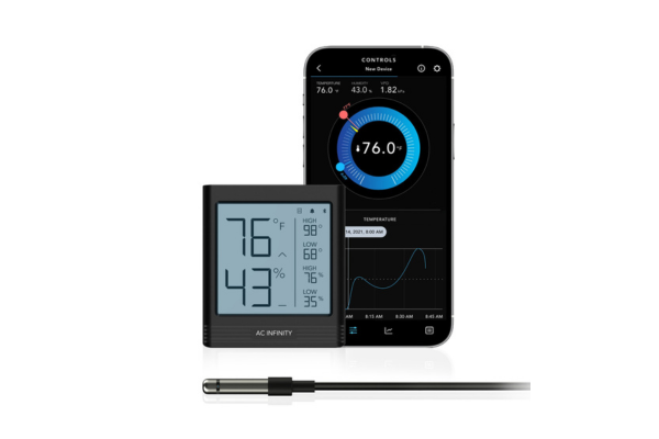 AC INFINITY CLOUDCOM B2 Smart Thermo-Hygrometer w/Data App Integrated