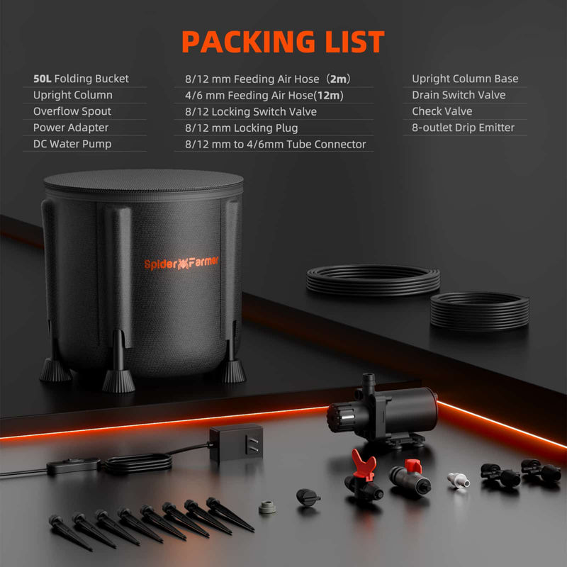 Load image into Gallery viewer, Spider Farmer - Automatic Drip Irrigation System with Pump &amp; 8 Drip Emitters
