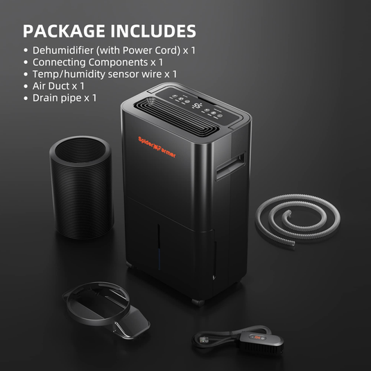 Spider Farmer - 32 Pint Dehumidifier with App Control for Grow Tents & Grow Rooms