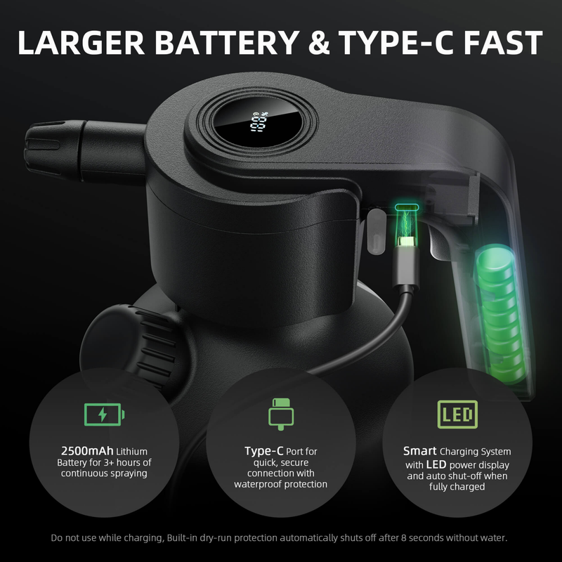 Load image into Gallery viewer, Spider Farmer - Electric Spray Bottle 2L Rechargeable Plant Sprayer with Adjustable Mist &amp; Jet
