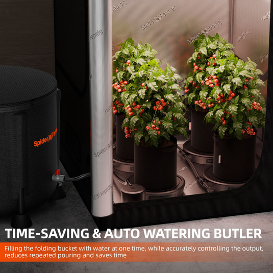 Spider Farmer - Gravity-Fed Self-Watering System Kit for Grow Tents (4 Pots)