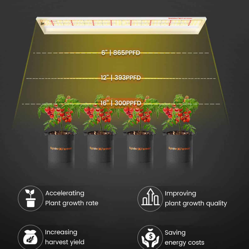Load image into Gallery viewer, Spider Farmer - SF600 LED Grow Light – 74W Full Spectrum - 2x4 Coverage
