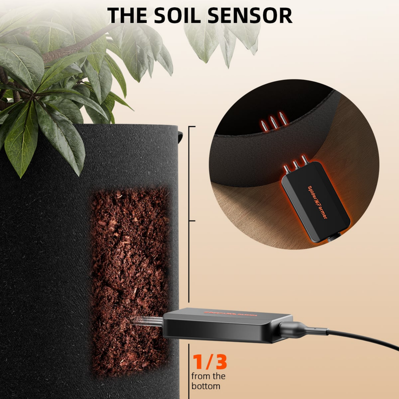 Load image into Gallery viewer, Spider Farmer - GGS 3-in-1 Soil Sensor Pro (3 Pack) – EC, Moisture &amp; Temperature Monitor
