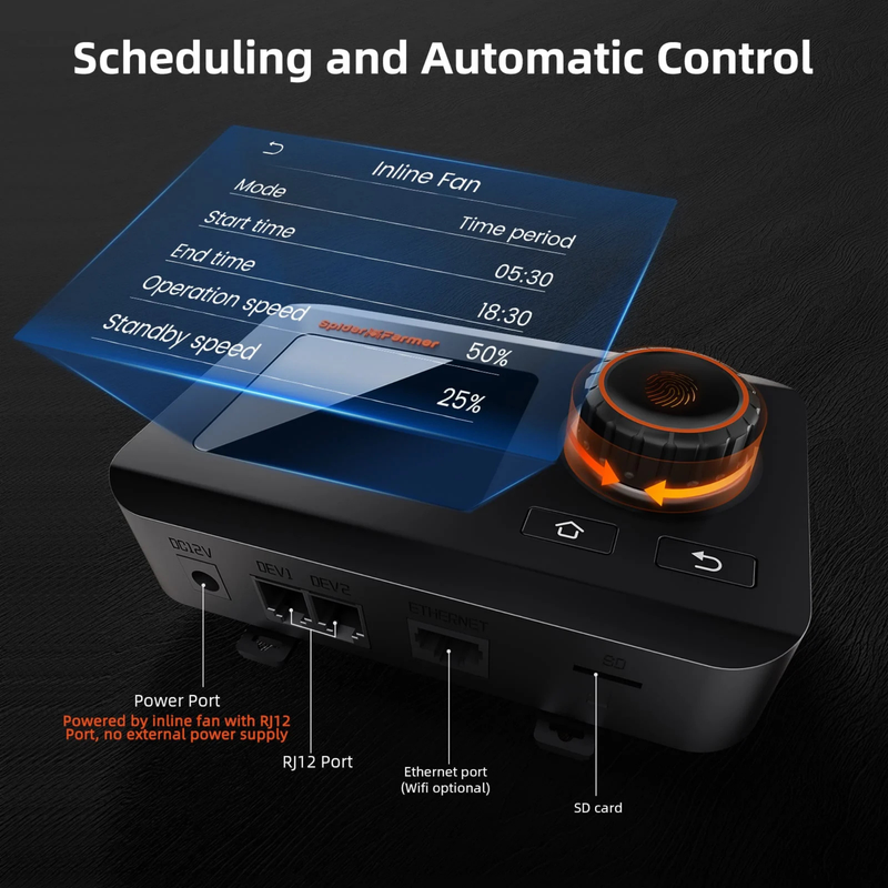 Load image into Gallery viewer, Spider Farmer - 4 Inch Inline Fan Ventilation Kit with Carbon Filter &amp; GGS Controller
