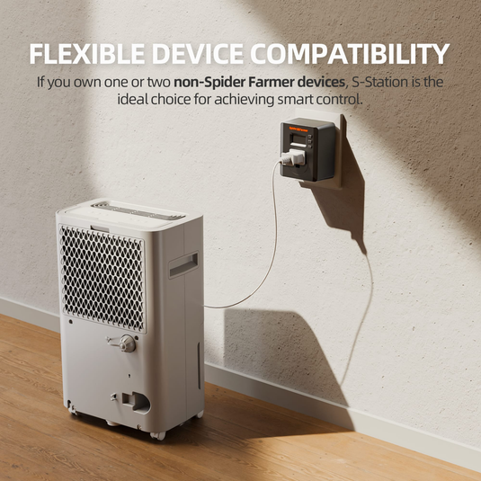 Spider Farmer - S-Station Smart Plug Timer – WiFi & Bluetooth Grow Automation Outlet