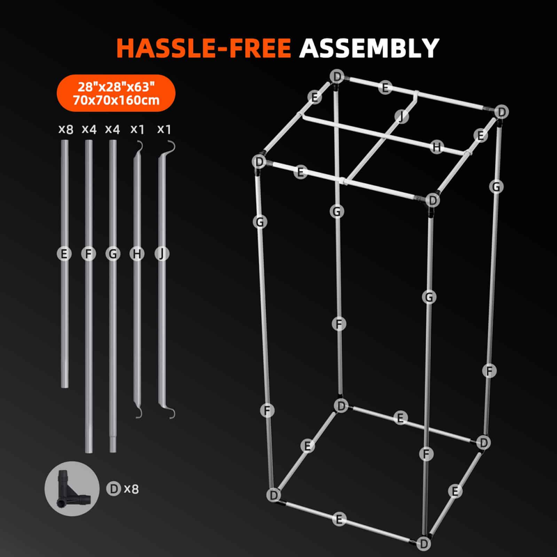 Load image into Gallery viewer, Spider Farmer - 2x2 Grow Tent – 1680D Indoor Grow Tent 70x70x160cm
