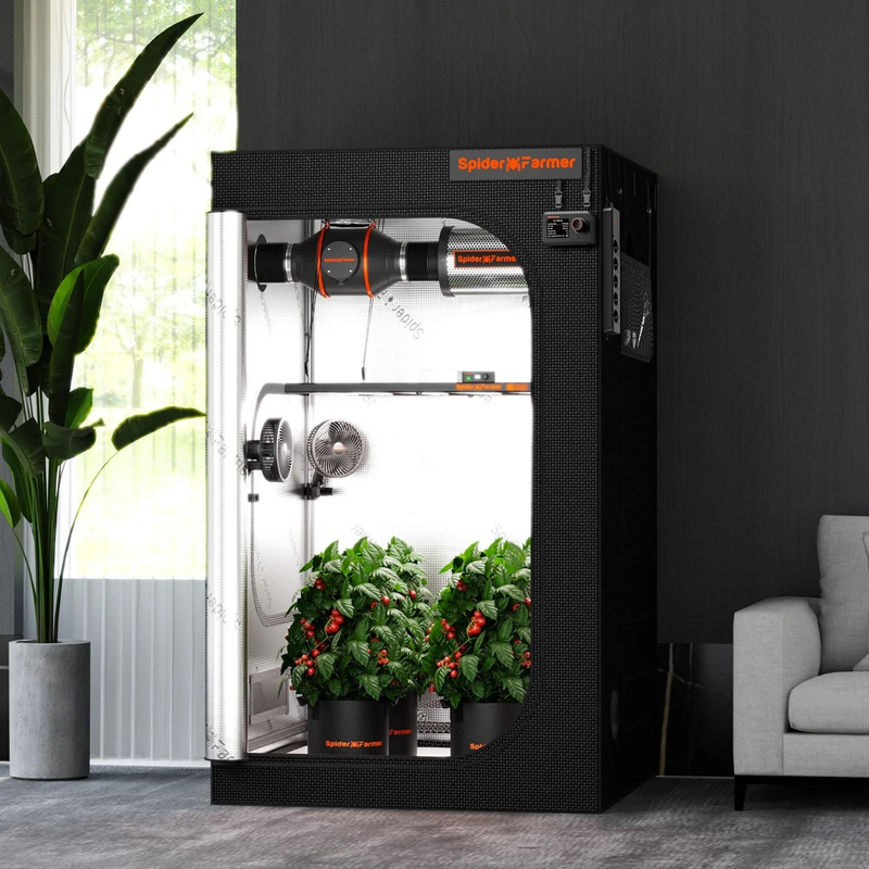 Load image into Gallery viewer, Spider Farmer - 4x4 Grow Tent – 1680D Indoor Grow Tent with Observation Window

