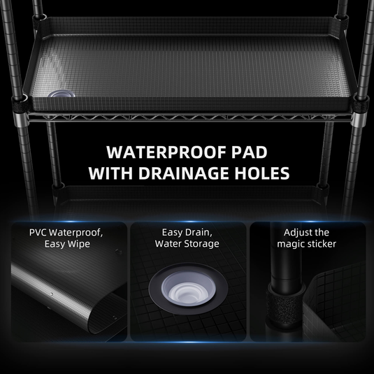 Spider Farmer - 4-Tier Plant Stand with Grow Lights & Indoor Grow Tent – 54W