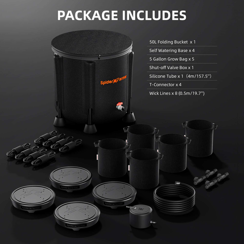 Load image into Gallery viewer, Spider Farmer - Gravity-Fed Self-Watering System Kit for Grow Tents (4 Pots)
