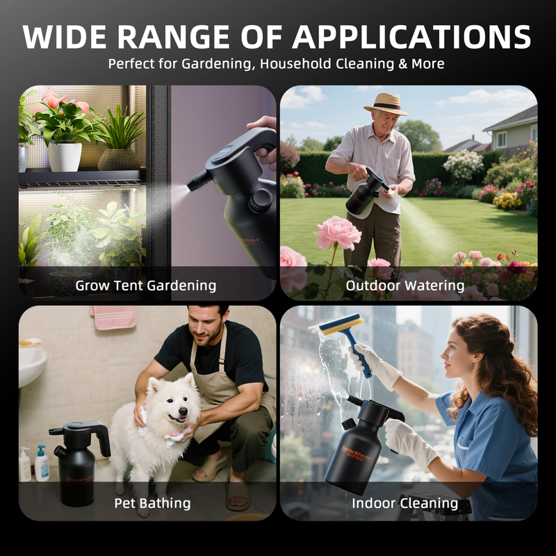 Load image into Gallery viewer, Spider Farmer - Electric Spray Bottle 2L Rechargeable Plant Sprayer with Adjustable Mist &amp; Jet
