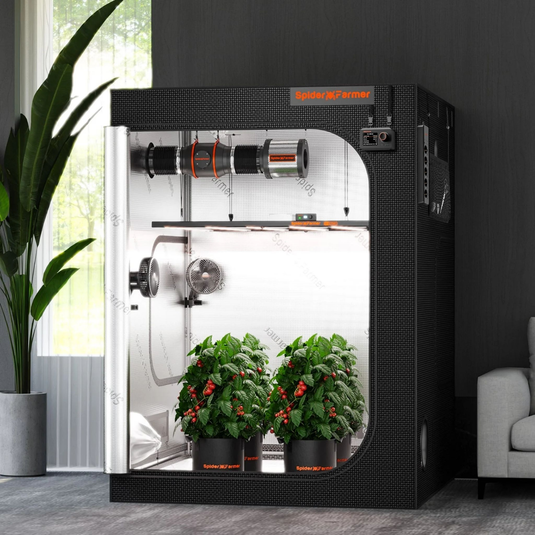Spider Farmer - 5x5 Grow Tent – 1680D Indoor Grow Tent with Observation Window