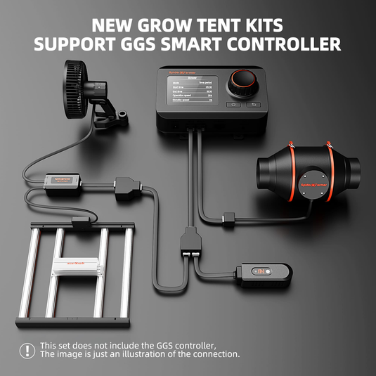Spider Farmer - 3x3 Complete Grow Tent Kit – G3000 LED & Ventilation System