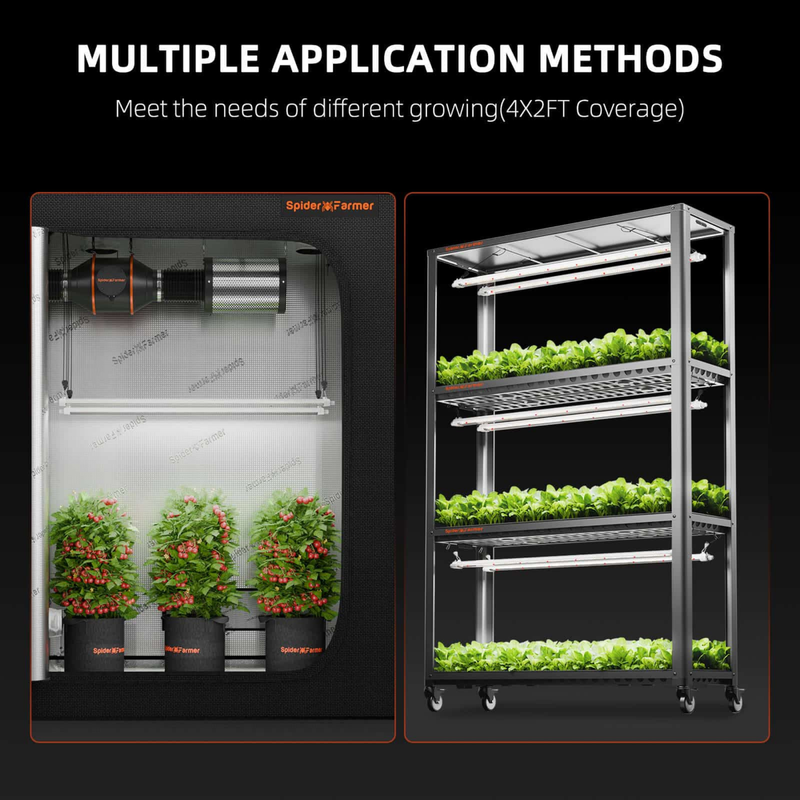 Load image into Gallery viewer, Spider Farmer - Glow80 80W LED Grow Light Bars – Full Spectrum 4x4
