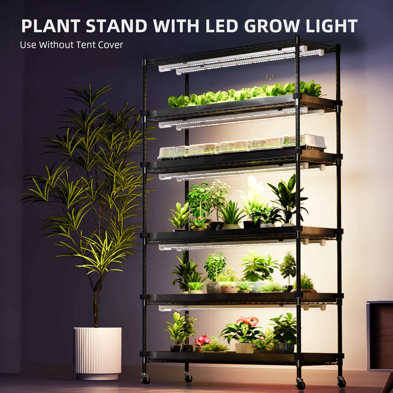 Load image into Gallery viewer, Spider Farmer - 6-Tier Plant Stand with 220W Grow Lights &amp; Grow Tent
