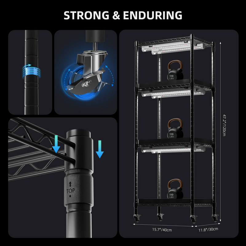 Load image into Gallery viewer, Spider Farmer - 4-Tier Plant Stand with Grow Lights &amp; Indoor Grow Tent – 54W
