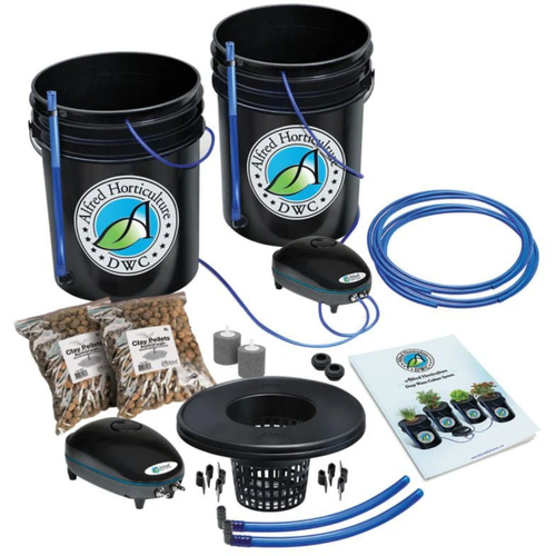 Alfred - DWC 2-Plant System - Dual Deep Water Culture Hydroponic Grow Kit