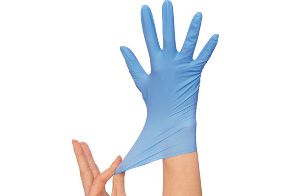 Diamond Gloves - IF40 Powder Free Blue Nitrile Gloves - Large