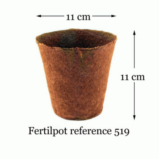 Fertilpot - Round Biodegradable Pots (6x6cm & 11x11cm) - Eco-Friendly Plant Containers